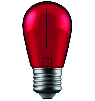 Ampoule LED E27 1W - Rouge, filament de carbone