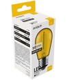 E27 1W LED kogellamp - Geel, kooldraad