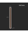 17W LED Cortenfärgad vägglampa - IP65 utomhus, inkl. ljuskälla