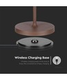 Lampe de table rechargeable V-Tac, sans fil - couleur corten, lampe de table extérieure IP54, tactile dimmable, modèle mini