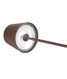 Lampe de table rechargeable V-Tac, sans fil - couleur corten, lampe de table extérieure IP54, tactile dimmable, modèle mini