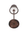 V-Tac oplaadbare tafellamp, draadloos - Cortenkleurig, IP54 buiten tafellamp, touch dimbaar, model mini