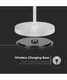 Lampe de table rechargeable V-Tac, sans fil - Blanc, lampe de table extérieure IP54, tactile dimmable, modèle mini