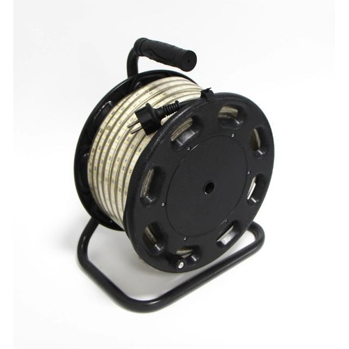 50m arbejdslys LED strip på tromle PRO - 230V, IP67, 180 LED/m, 10W/m, 1200 lm/m