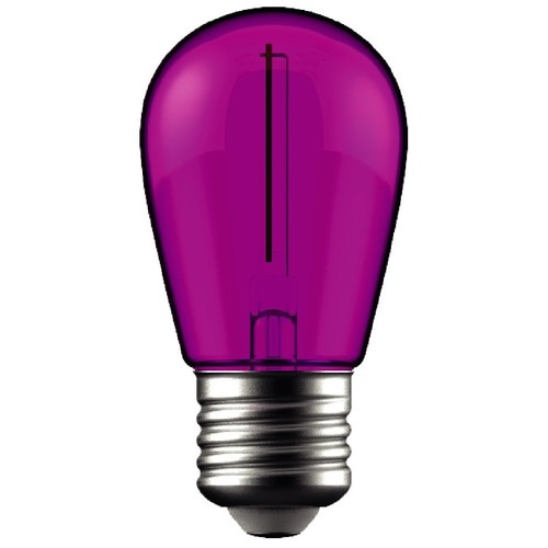Ampoule LED E27 1W - Violet, filament