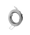Kit Downlight MR16 ou GU10 - Sans source lumineuse, Chrome, Découpe : Ø7,4 cm, Dimensions : Ø8,2 cm