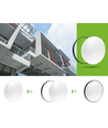 18W LED loftslampe - Ø25cm, Højde: 5,2cm, Hvid kant, inkl. sort ring