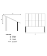 Zonnepaneel grondmontage 25° helling - Geschikt voor 12 panelen verdeeld over 2 rijen