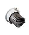 Spot encastrable 11W Ø8,4cm dimmable RA92 - Perçage : Ø7,5 cm, Dimensions : Ø8,4 cm, Bord blanc