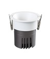 Spot encastrable 11W Ø8,4cm dimmable RA92 - Perçage : Ø7,5 cm, Dimensions : Ø8,4 cm, Bord blanc