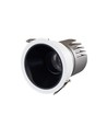 Spot encastrable 11W Ø8,4cm dimmable RA92 - Perçage : Ø7,5 cm, Dimensions : Ø8,4 cm, Réflecteur noir, bord blanc