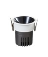 Spot encastrable 11W Ø8,4cm dimmable RA92 - Perçage : Ø7,5 cm, Dimensions : Ø8,4 cm, Réflecteur noir, bord blanc