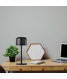 Lampe de table V-Tac rechargeable CCT - Noir, IP54, dimmable tactile, modèle mini