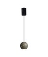 8W LED lampe - Flot loftlampe, Ø12cm, Champagne, inkl. ophæng