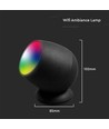 Smart Hjem lampe med RGB+WW - Svart, Tuya/Smart Life, kompatibel med Google Home, Alexa og smarttelefoner