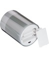Lot de 3 bougies LED en cire grises dans verre - Batterie, fonction minuterie