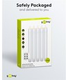Lot de 5 bougies LED blanches avec télécommande - Batterie