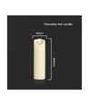 Bougie LED V-Tac - 20 cm de hauteur, IP20 intérieur, à piles