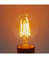E27 7W LED pære - A60, Kultråd, ekstra varm hvid, 1800K