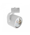 Spot sur rail triphasé GU10 Madara - Blanc, AR111, IP20, sans source lumineuse