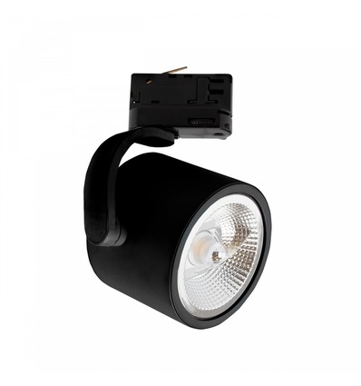 Spot sur rail Spectrum Madara - Noir, AR111 GU10 rail 3 phases, IP20, sans source lumineuse