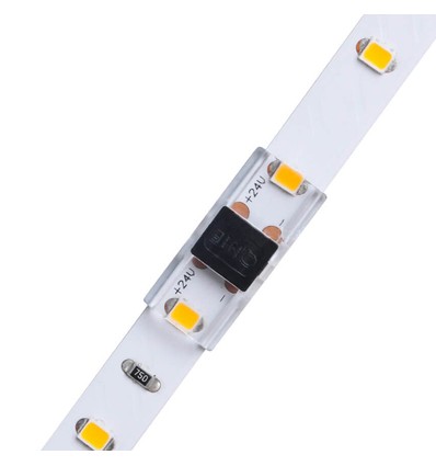 Samler til 10 mm LED-strip - Tynn, IP20, for ensfargede strips, for aluminiumsprofiler, stripe for stripe