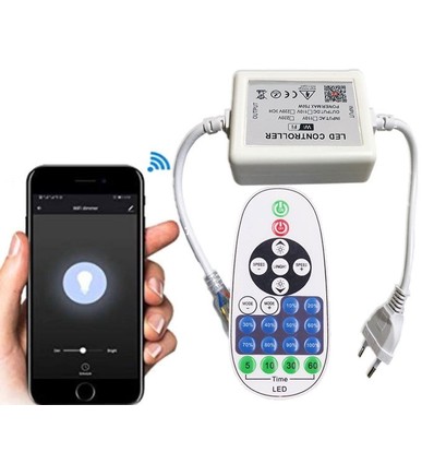 230V WiFi Smart Home dæmper - Inkl. endeprop, til 230V (Type X-2), memory funktion, max  50 m