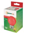 Ampoule LED décorative Spectrum 1W - Rouge, G45, E27