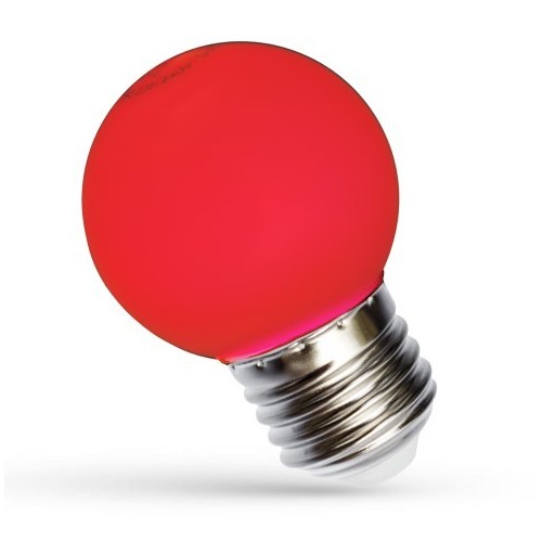 Ampoule LED décorative Spectrum 1W - Rouge, G45, E27