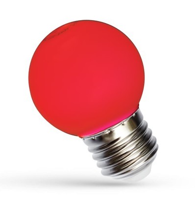 Ampoule LED décorative Spectrum 1W - Rouge, G45, E27