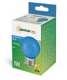 Spectrum 1W LED decoratielamp - Blauw, G45, E27