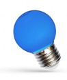 Spectrum 1W LED decoratielamp - Blauw, G45, E27