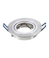 MR16 eller GU10 Downlight-kit - Utan ljuskälla, borstad aluminium, Hål: Ø7,5 cm, Mått: Ø9,1 cm