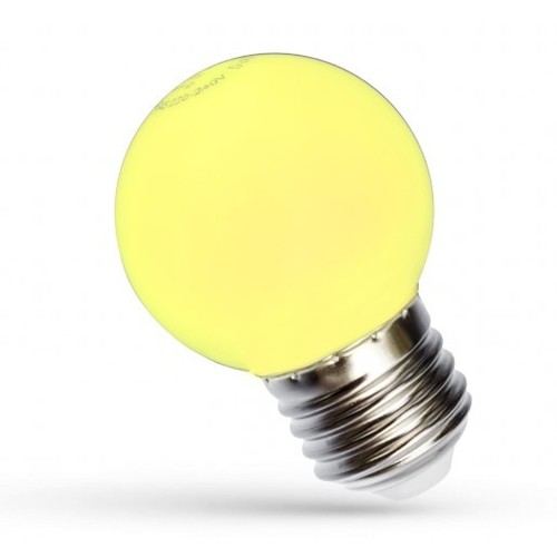 Spectrum 1W LED decoratielamp - Geel, G45, E27