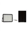 15W Solar breedstraler LED - IP65, zwart, incl. zonnepaneel, afstandsbediening, ingebouwde batterij
