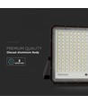 Projecteur LED Solaire 30W - IP65, noir, avec panneau solaire, télécommande, batterie intégrée