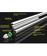 120cm / 19W T8 RA90 LED-rør - Pro, CRI90, 5 års garanti