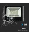 40W Solcelle projektør LED - IP65, Sort, inkl. solcelle, fjernbetjening