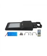 V-Tac Lampe de rue solaire LED 40W - Noir, avec panneau solaire, télécommande, capteur, IP65