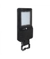 V-Tac Lampe de rue solaire LED 40W - Noir, avec panneau solaire, télécommande, capteur, IP65