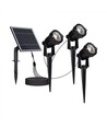 Lampes solaires de jardin V-Tac 3x1,2W LED - Noir, avec piquet, IP65