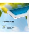 Applique murale solaire LED 15W - IP65, blanc, détecteur