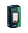 1W Solar wandlamp LED - IP54, zwart, sensor