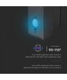 5,5W Solcelle vegglampe LED - IP54, sensor