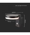 5,5W Solcelle vegglampe LED - IP54, sensor