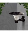 15W Wandlamp op zonne-energie LED - IP65, zwart, sensor
