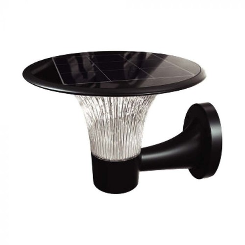 Applique solaire LED 15W - IP65, noir, détecteur