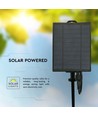 Guirlande lumineuse solaire V-Tac avec 15 ampoules de 0,2W - 15 mètres, IP44, source lumineuse incluse
