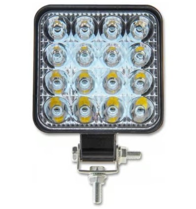 48W LED, 12V / 24V - Kallvit, arbetsbelysning, bil, lastbil, traktor, släpvagn, utryckningsfordon