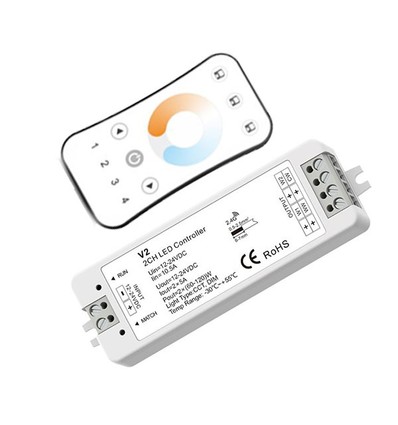 LEDlife rWave CCT-controller met afstandsbediening - 12V (120W), 24V (240W)